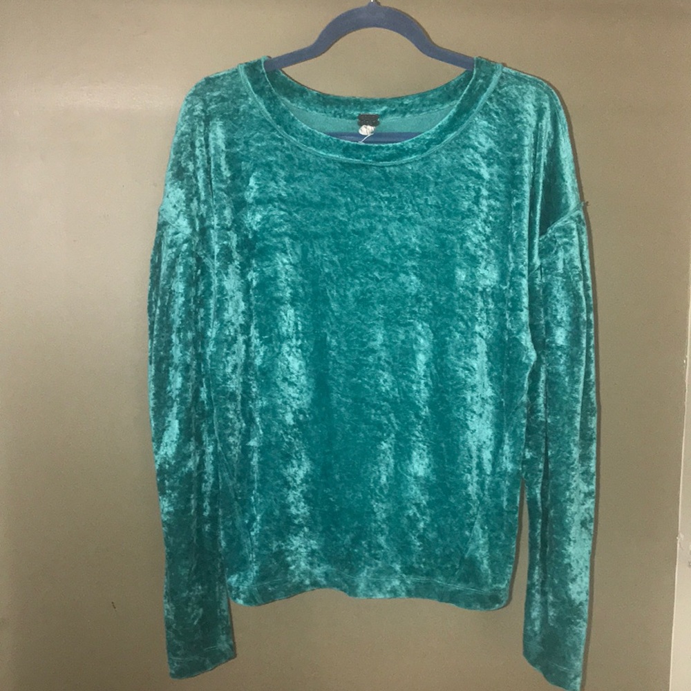 Velour Emerald Green Free People Top